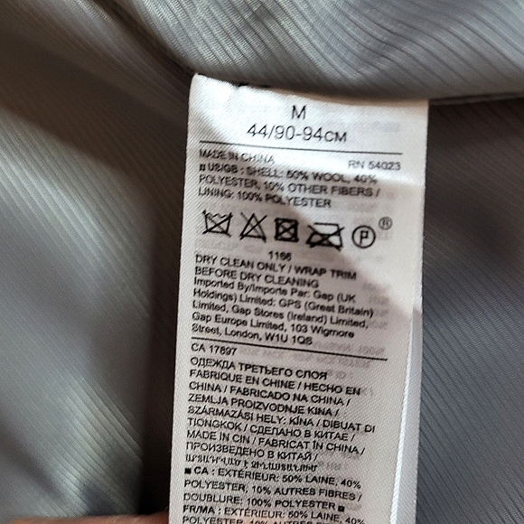 Banana Republic Oversized Wool Coat M-L NWOT - Picture 10 of 10